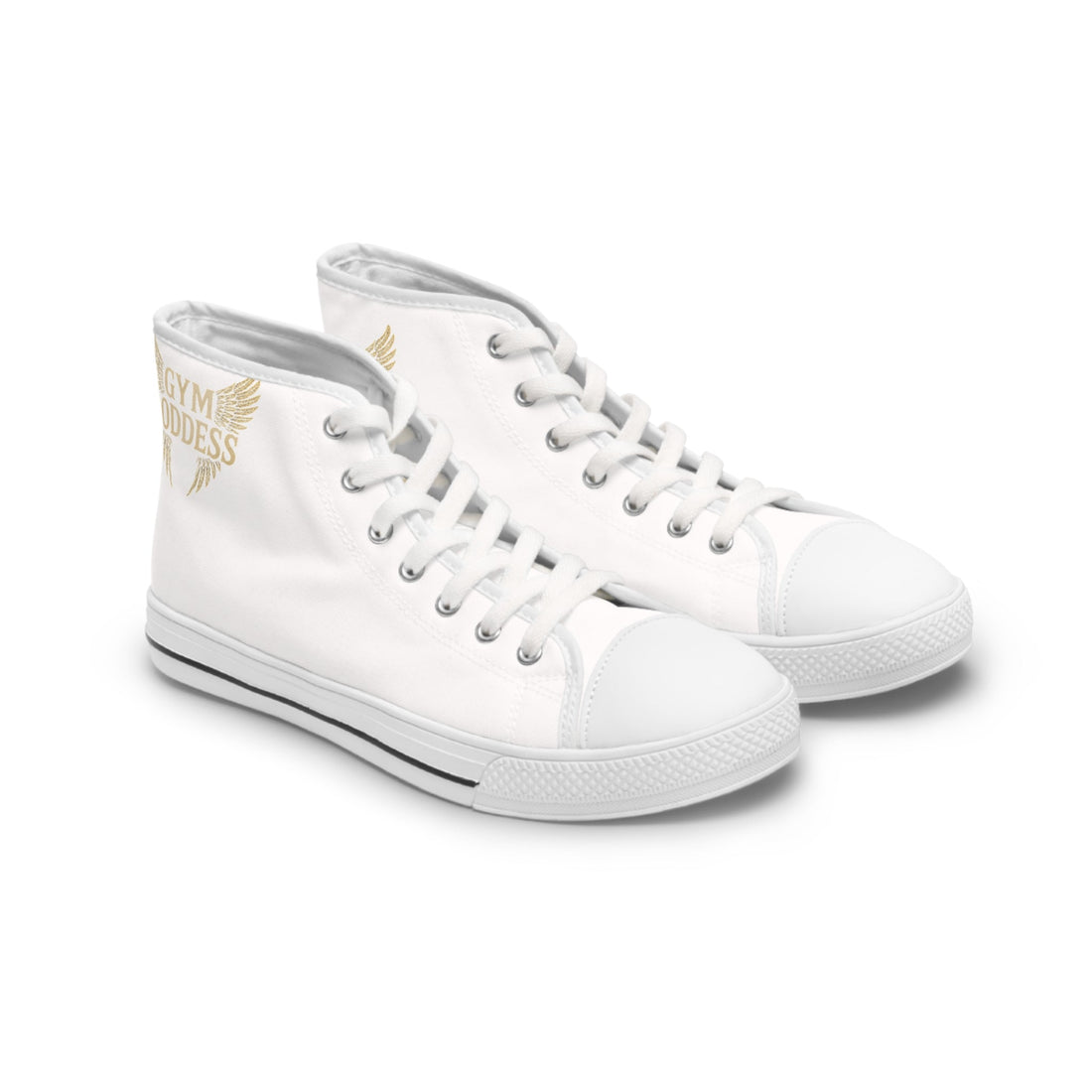 Golden Winged Emblem Women's High Top Sneakers