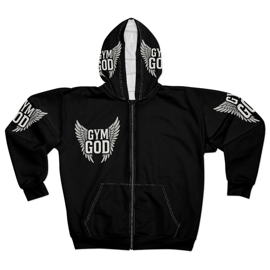 Gym God Wings Zip Hoodie