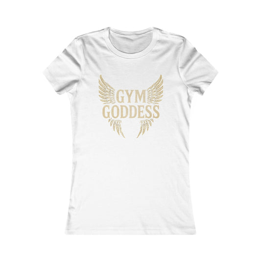 Gym Goddess Winged Typography Tee