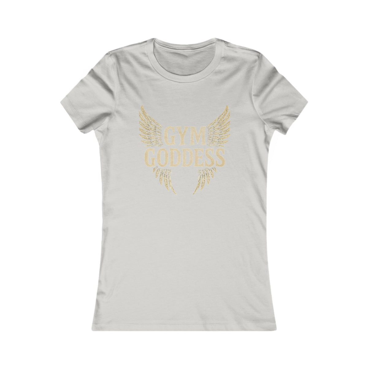 Gym Goddess Tee | Winged Fitness Typography Shirt