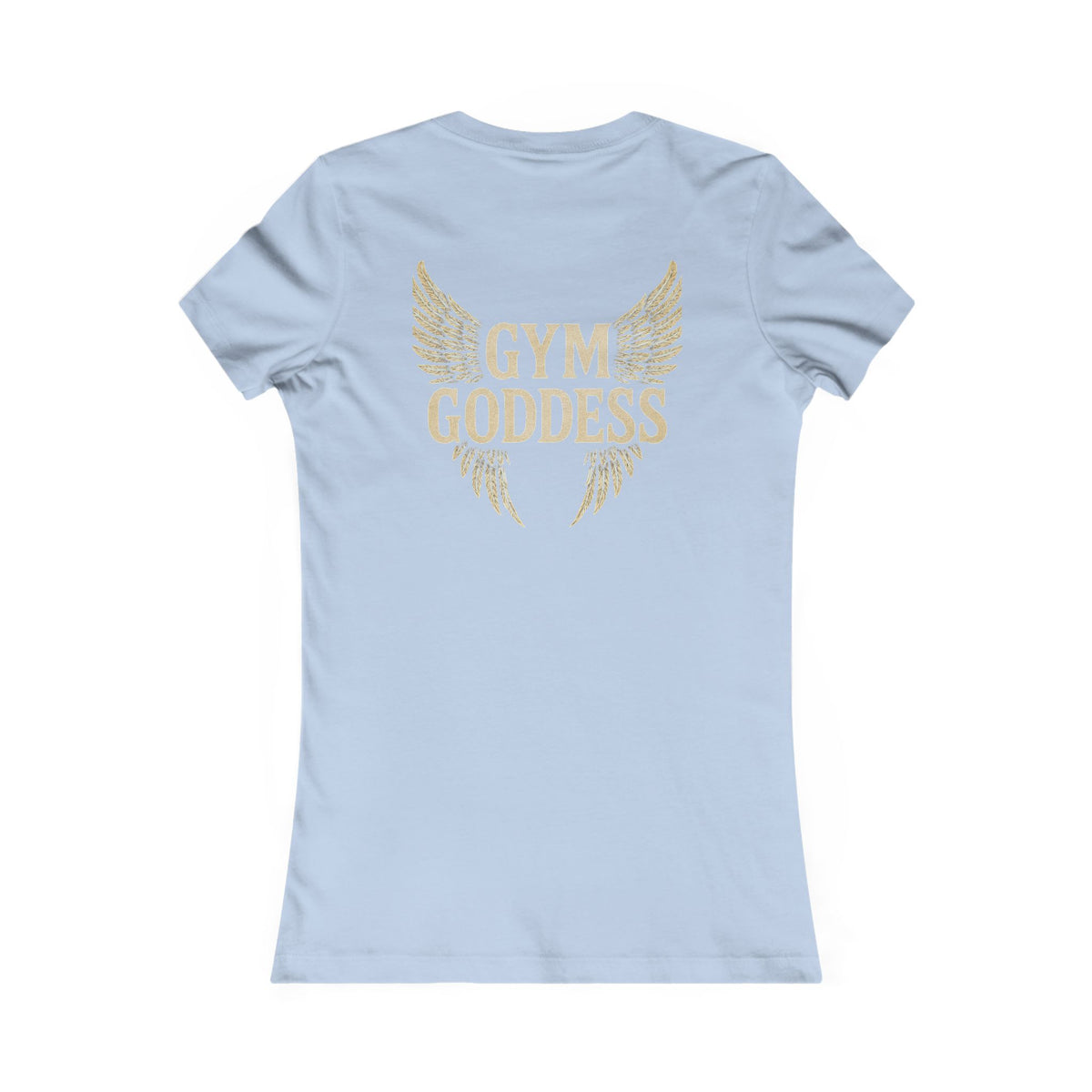 Gym Goddess Tee | Winged Fitness Typography Shirt