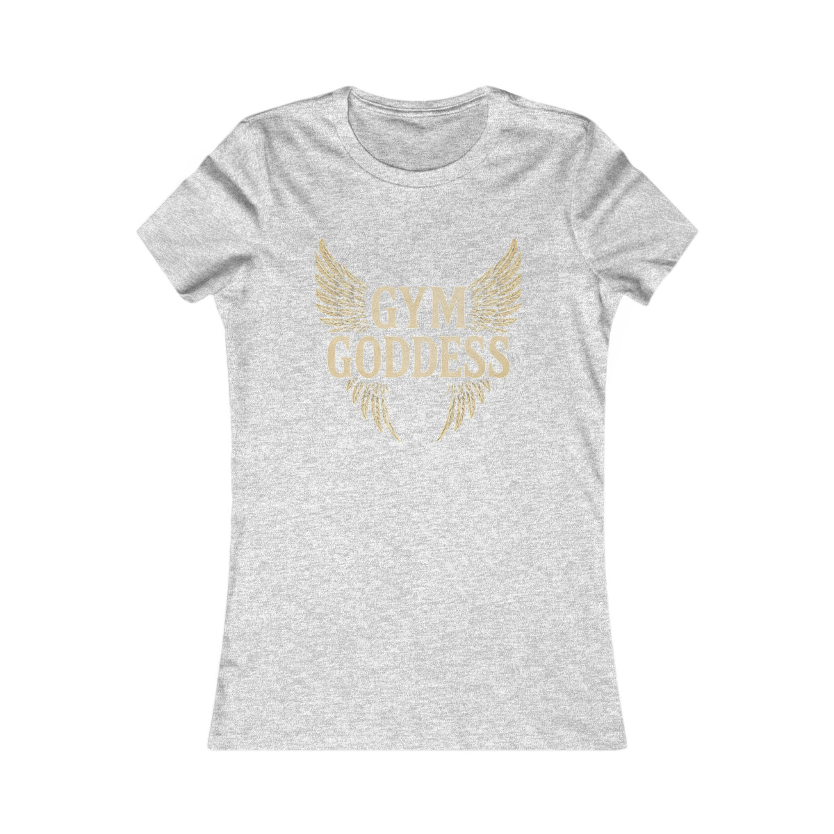 Gym Goddess Tee | Winged Fitness Typography Shirt