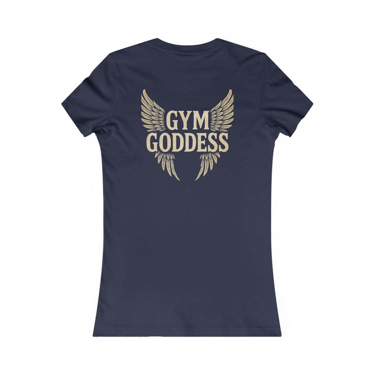 Gym Goddess Tee | Winged Fitness Typography Shirt