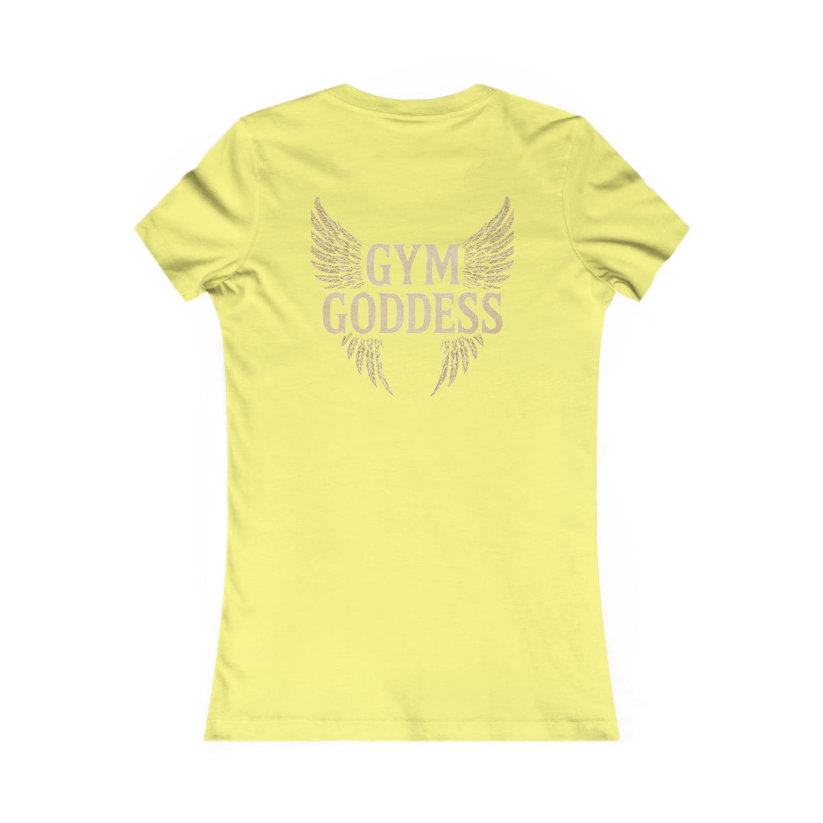 Gym Goddess Tee | Winged Fitness Typography Shirt