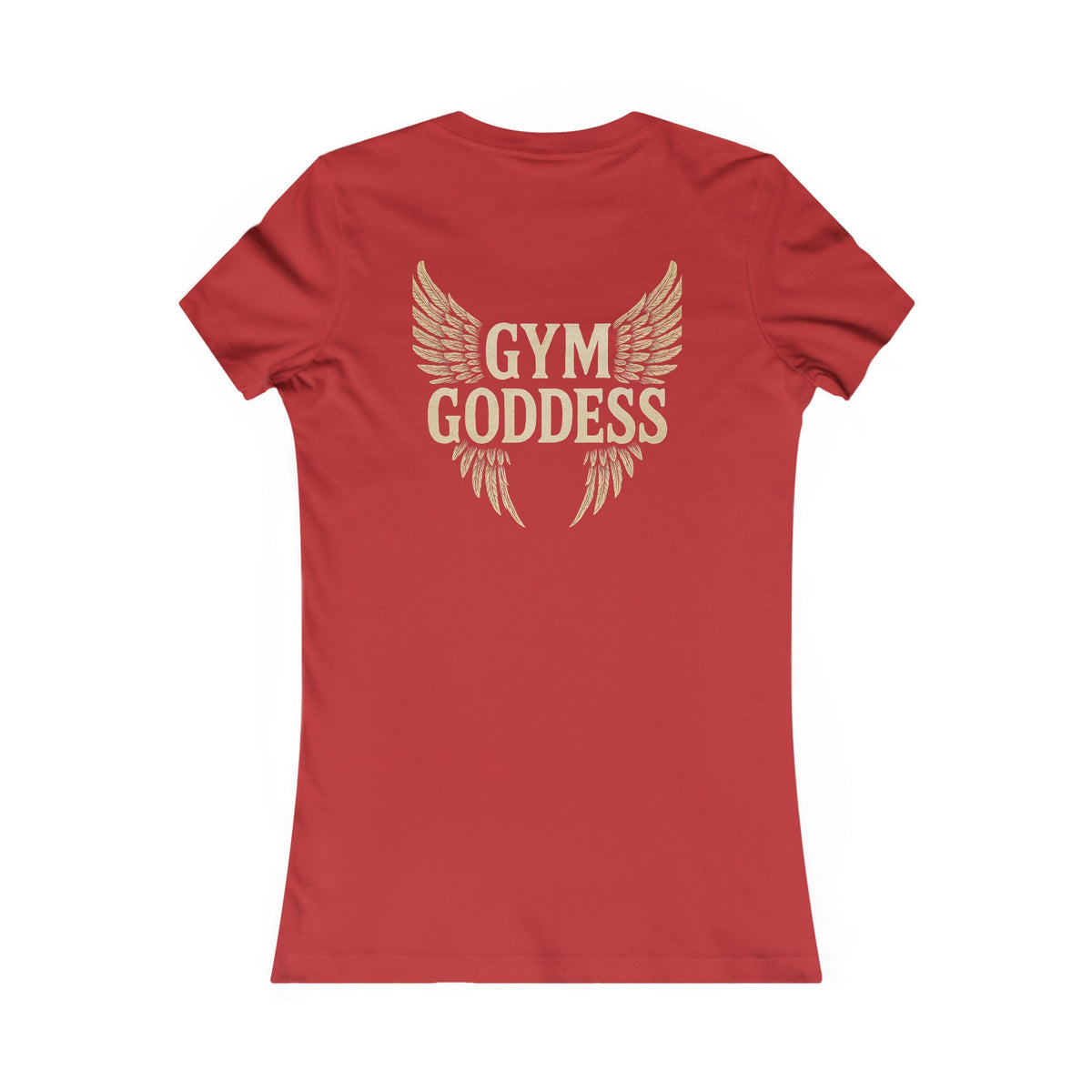 Gym Goddess Tee | Winged Fitness Typography Shirt