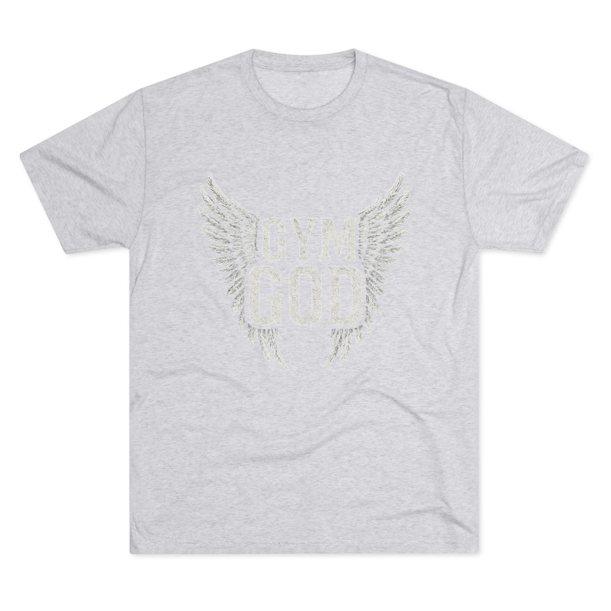Gym God Wings Tri-Blend Tee | Soft Unisex Workout Shirt