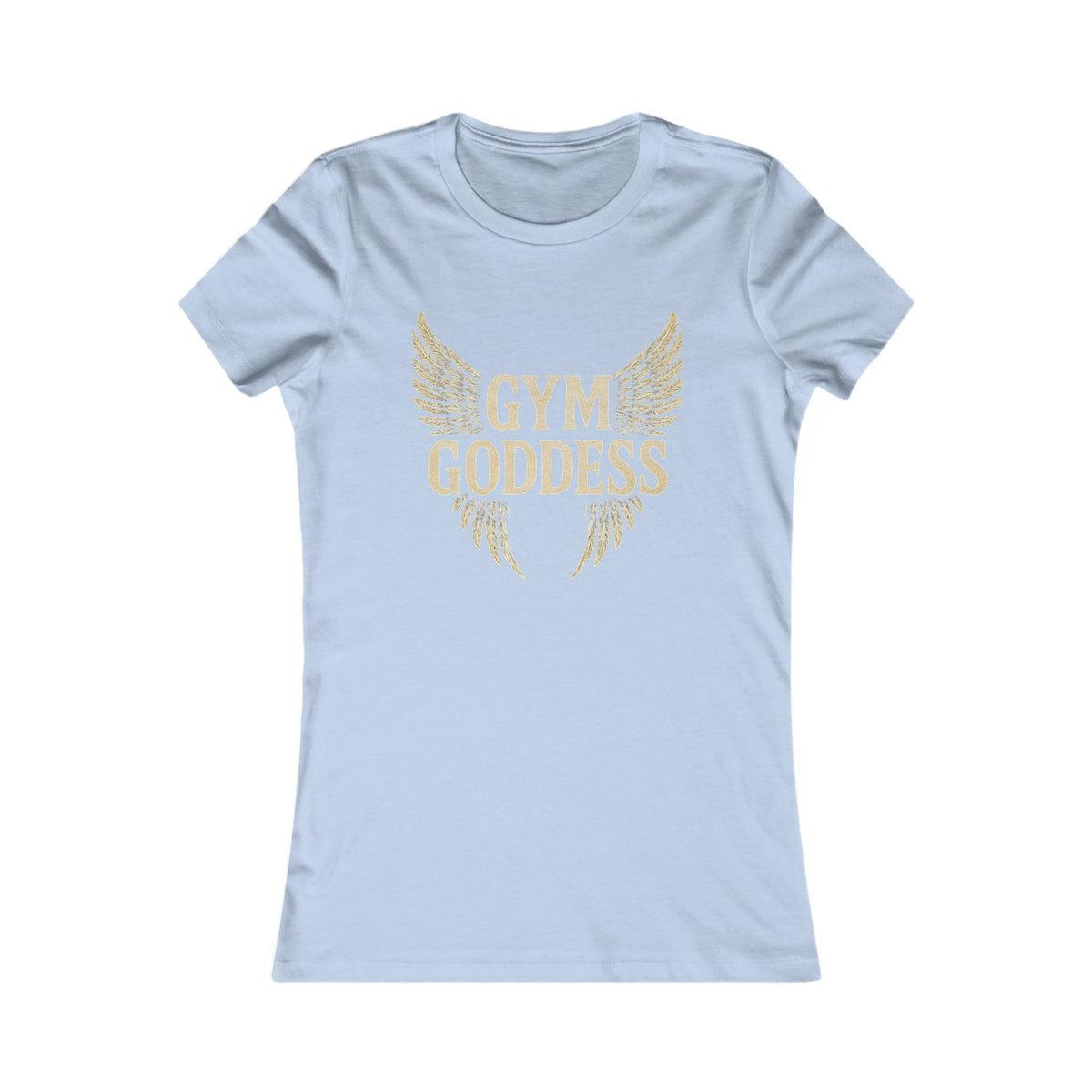 Gym Goddess Tee | Winged Fitness Typography Shirt