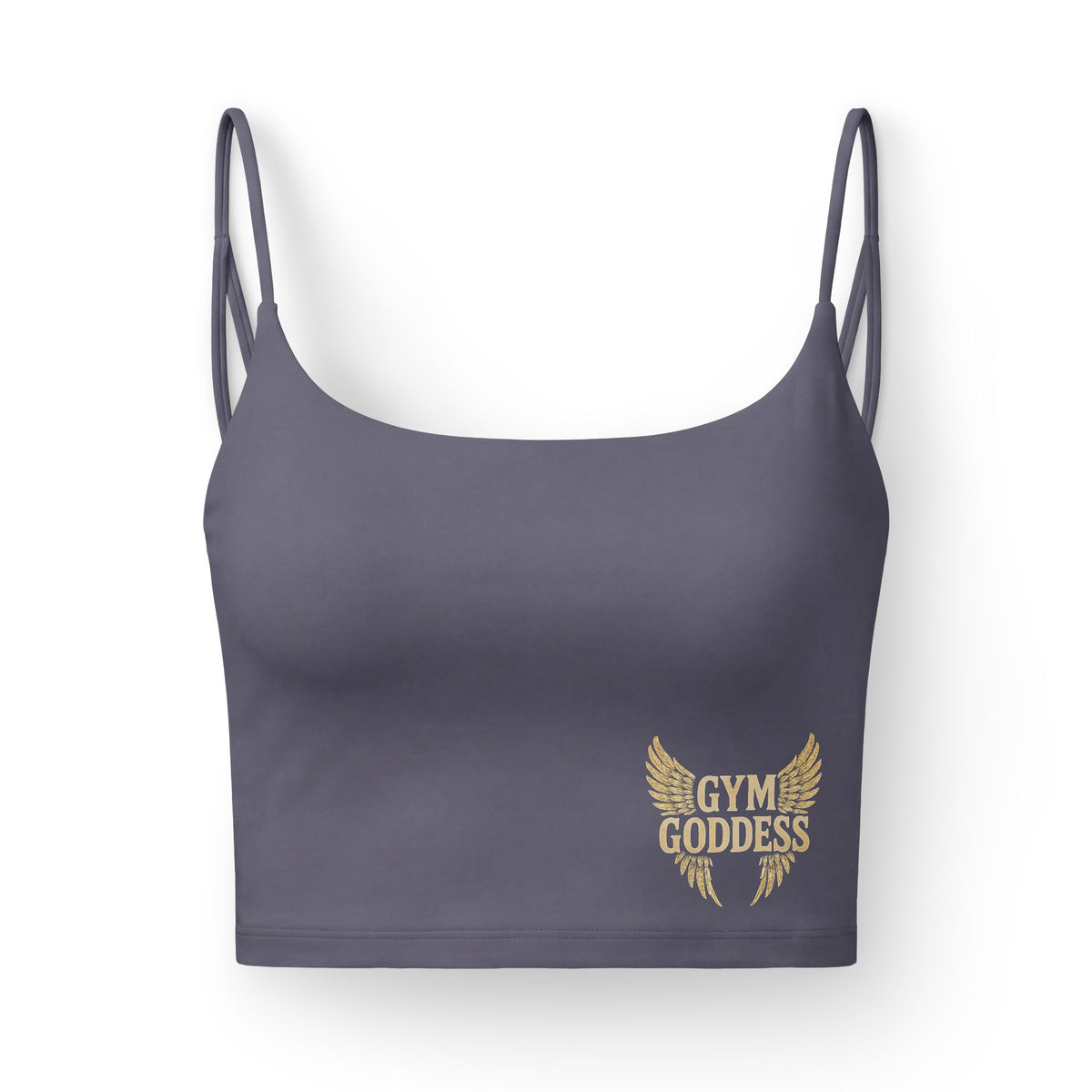 Gym Goddess Luxe Sports Bra | Removable Pads | Black & Charcoal