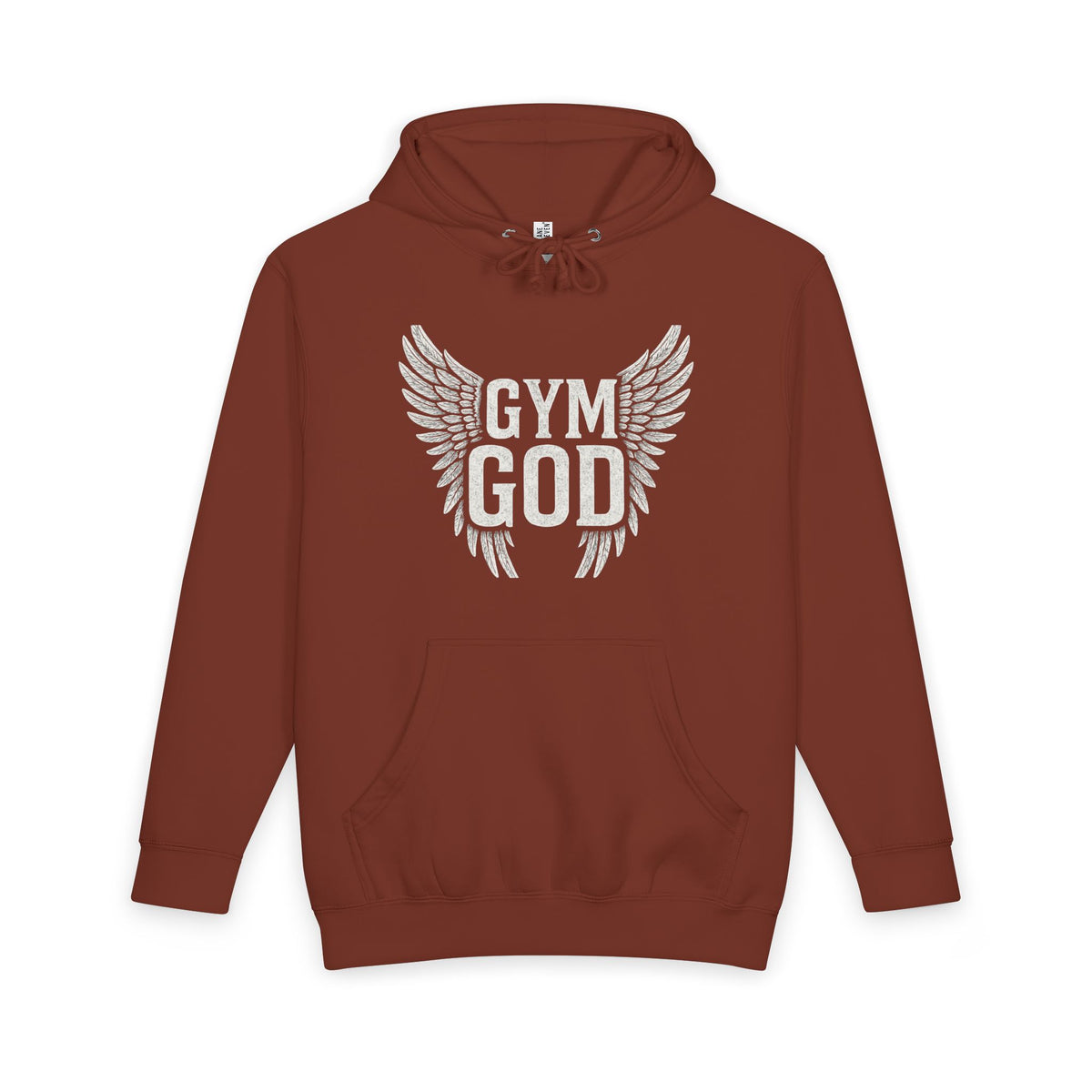 Gym God Wings Heavyweight Hoodie | Unisex Gym Pullover