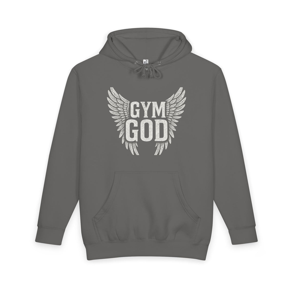 Gym God Wings Heavyweight Hoodie | Unisex Gym Pullover