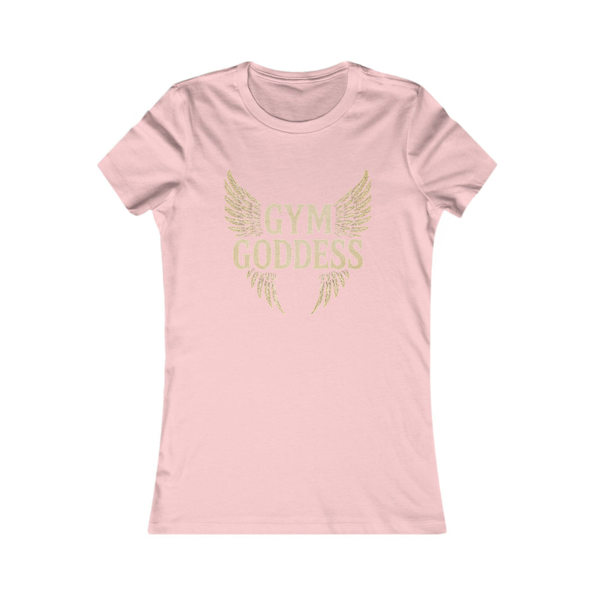 Gym Goddess Tee | Winged Fitness Typography Shirt