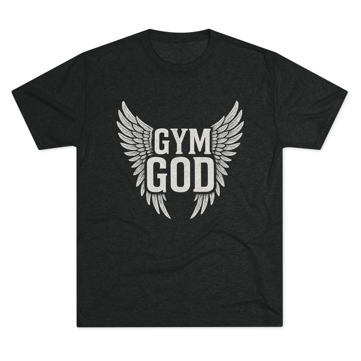 Gym God Wings Tri-Blend Tee | Soft Unisex Workout Shirt