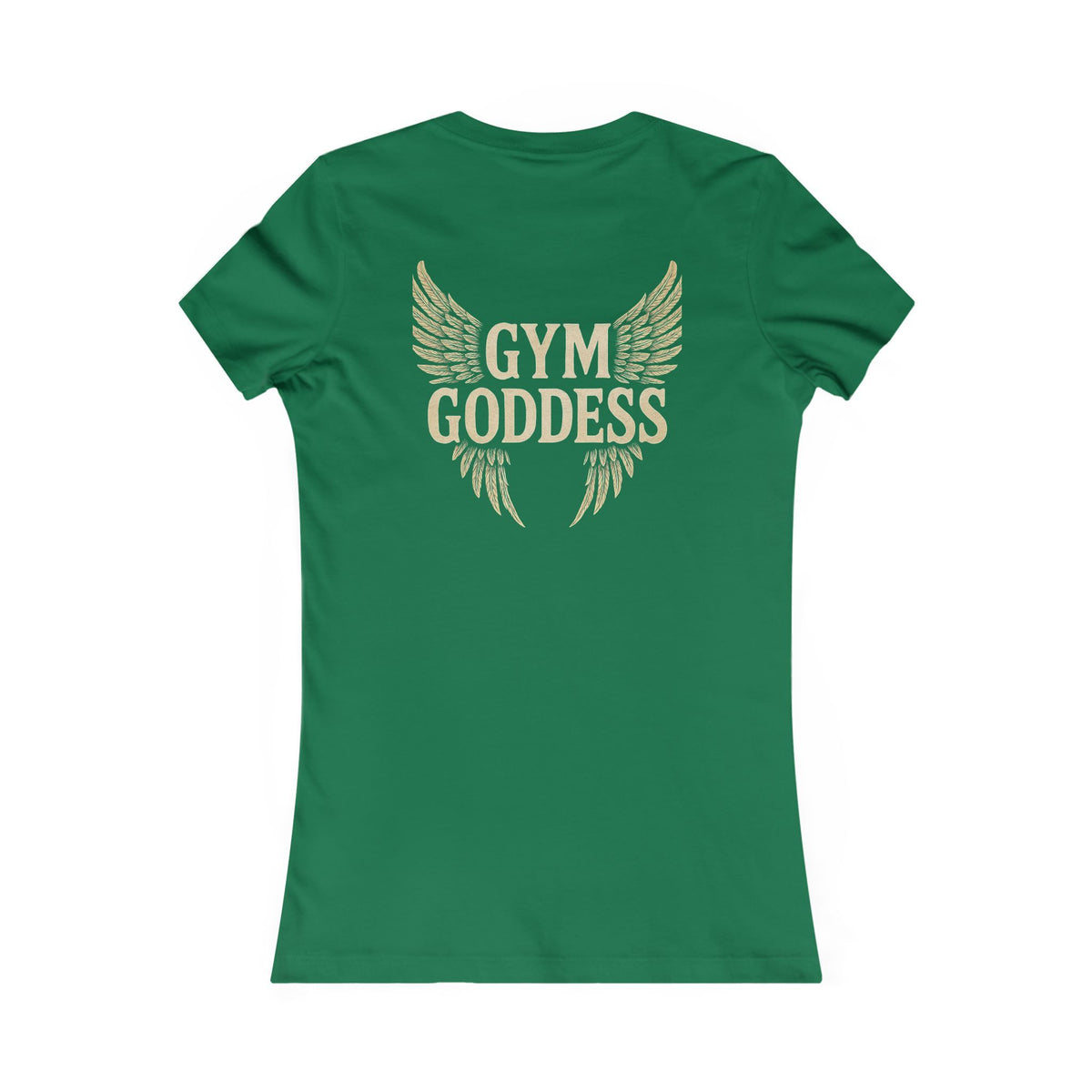 Gym Goddess Tee | Winged Fitness Typography Shirt