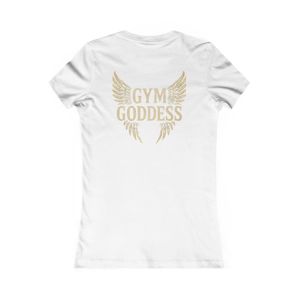 Gym Goddess Tee | Winged Fitness Typography Shirt