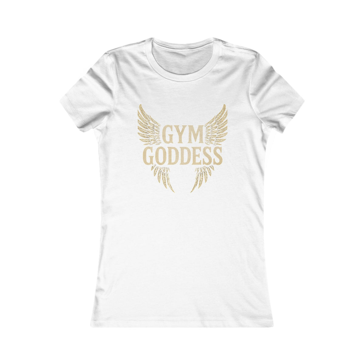 Gym Goddess Tee | Winged Fitness Typography Shirt