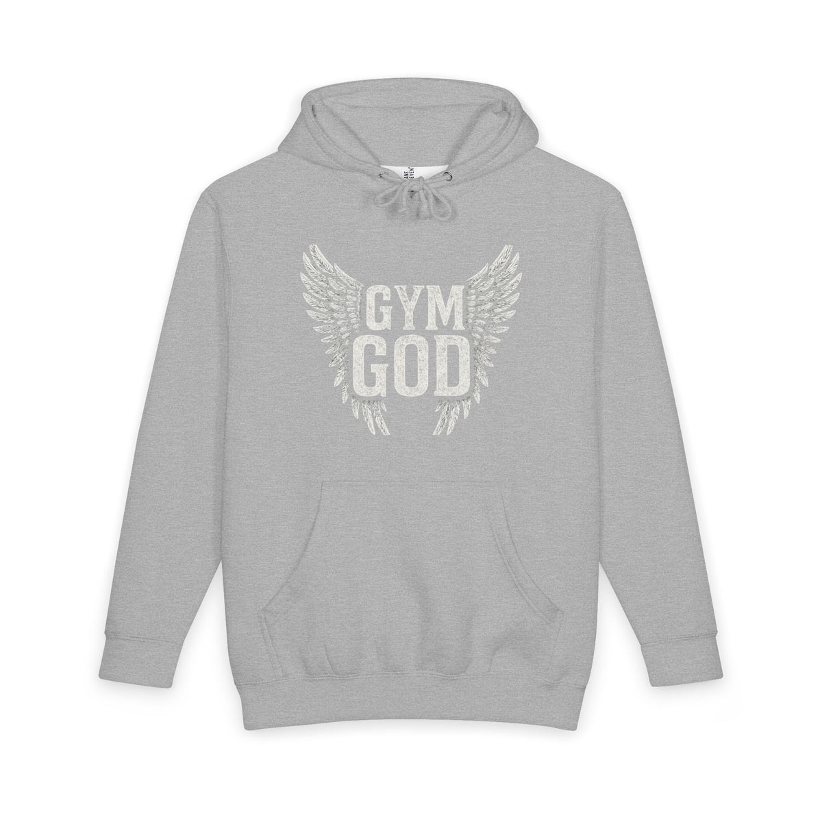 Gym God Wings Heavyweight Hoodie | Unisex Gym Pullover