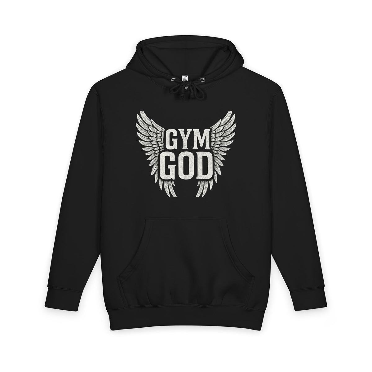 Gym God Wings Heavyweight Hoodie | Unisex Gym Pullover