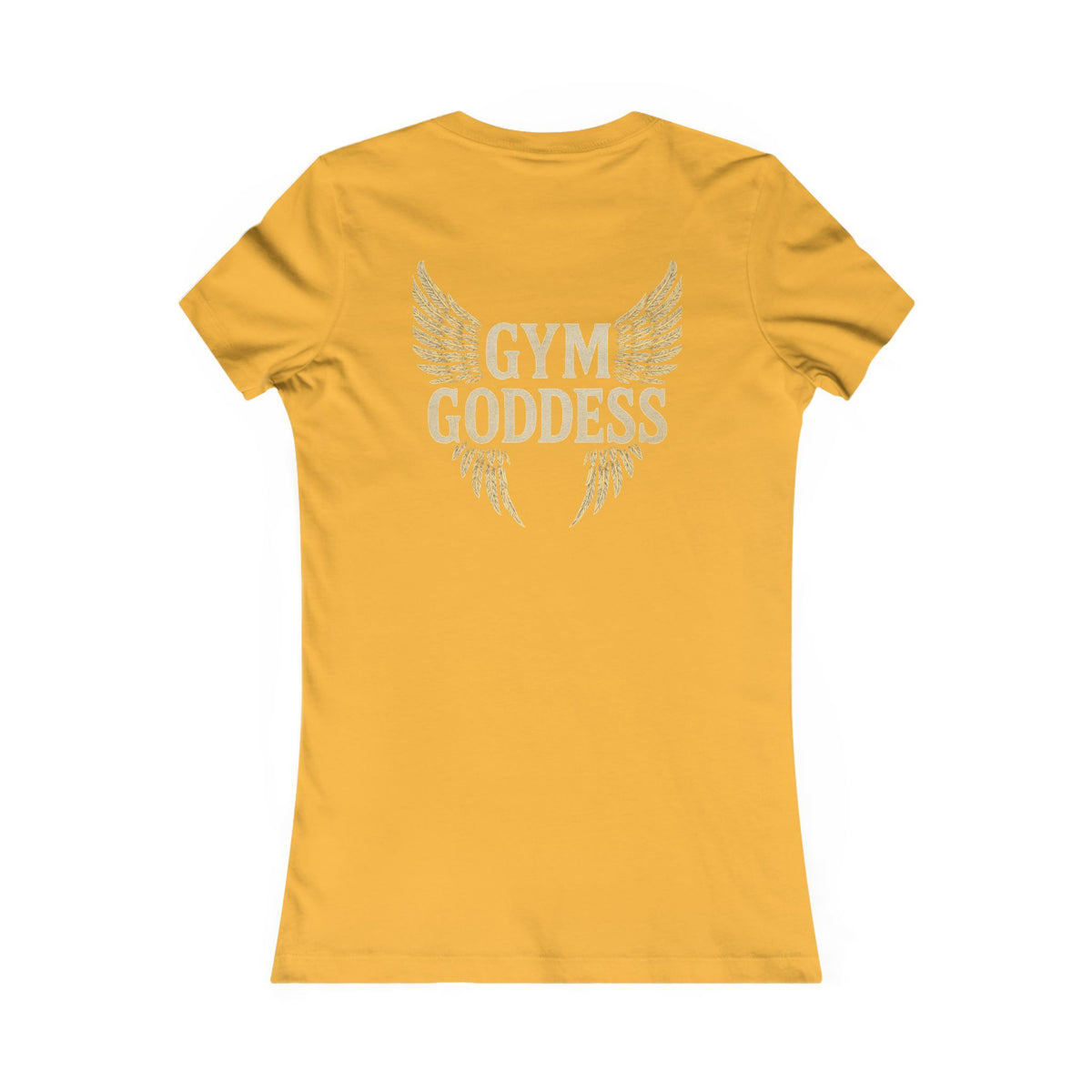 Gym Goddess Tee | Winged Fitness Typography Shirt