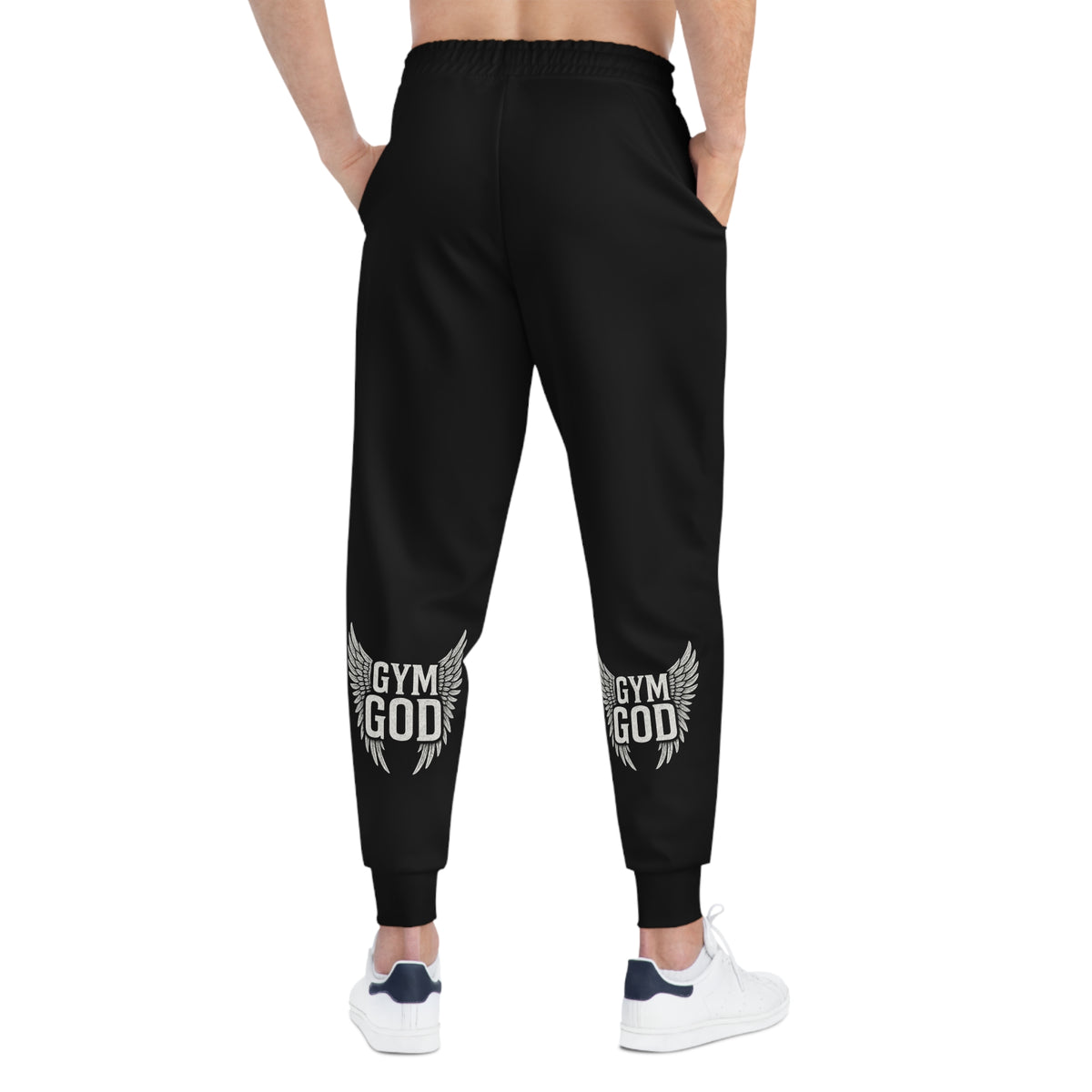 Gym God wings Athletic Joggers | All-Over Print