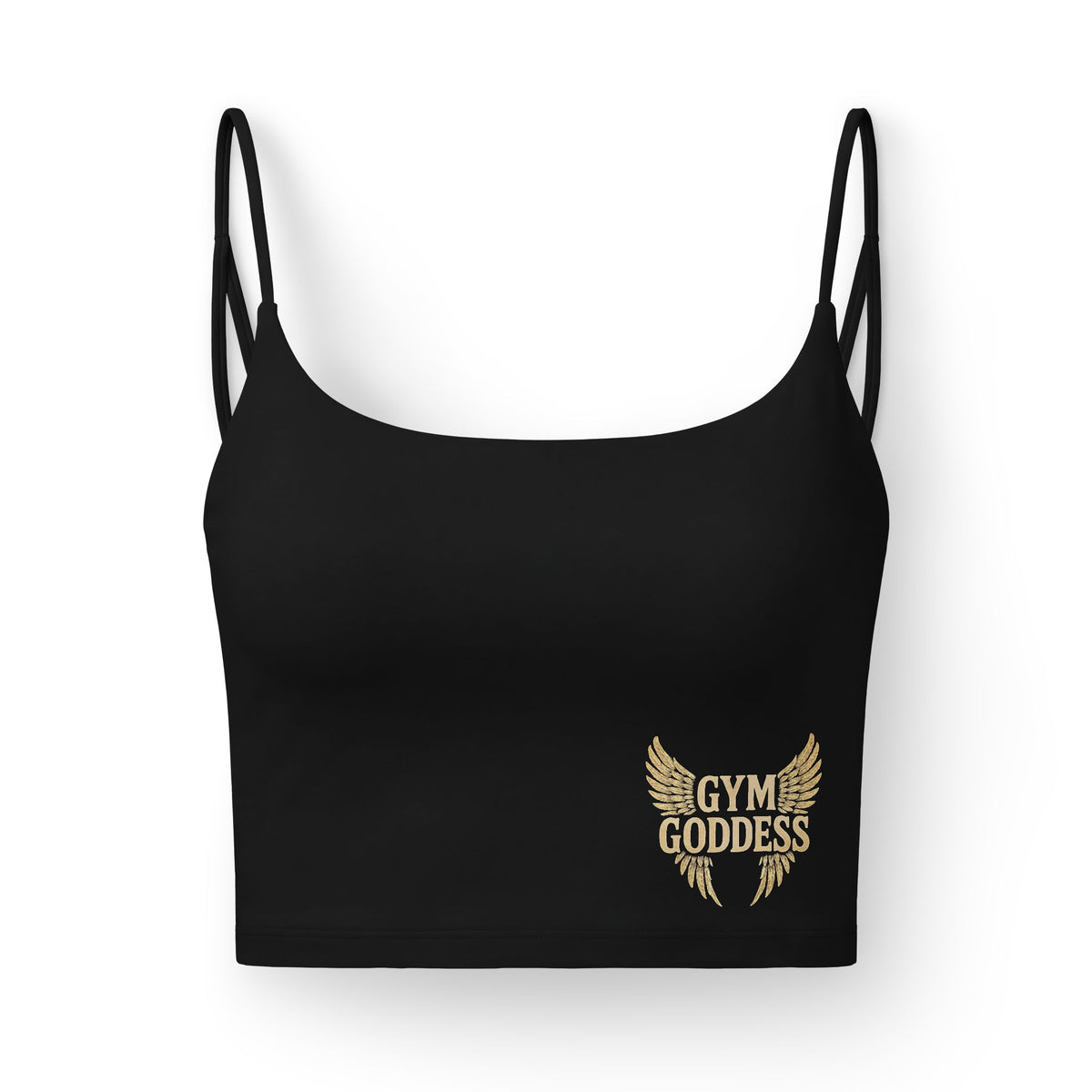Gym Goddess Luxe Sports Bra | Removable Pads | Black & Charcoal